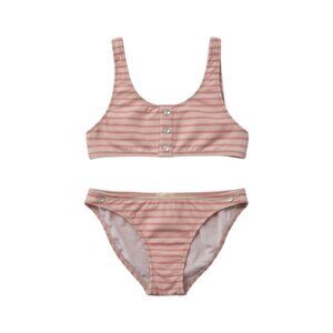 PACIFIC RAINBOW - BIKINI - STRIPE - LIGHT /DARK PINK - 6Y - NEW NO TAG